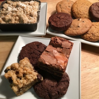 Gluten-free crumb cake and cookies from Allie's GF Goodies